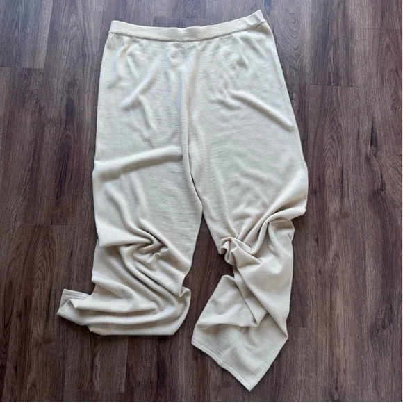 St. John Santana Knit Pull On Elastic Waist Pants NWOT Beige XL - Picture 4 of 10